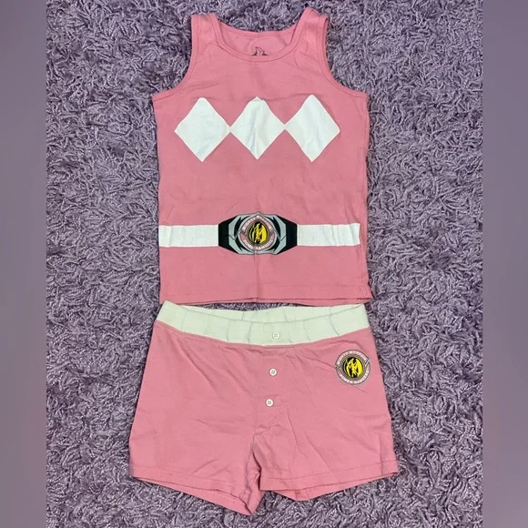 Pink power ranger pjs new arrivals